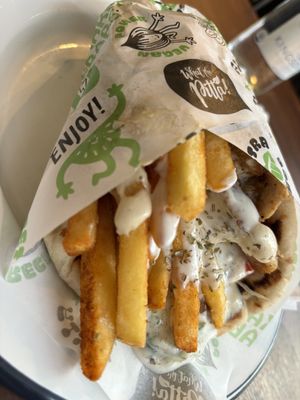 Chicken gyros   at What The Pitta in Brighton