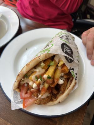 Doner gyros  at What The Pitta in Brighton