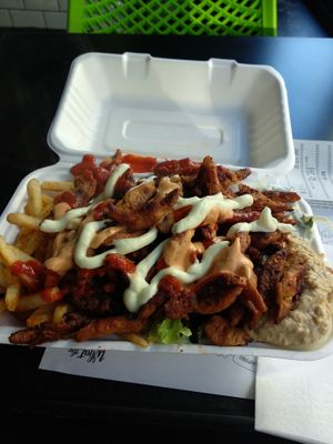Döner Chip Box at What The Pitta in Brighton