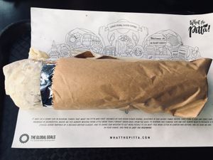 Vegan döner at What The Pitta in Brighton