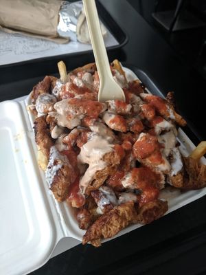 Snack box at What The Pitta in Brighton