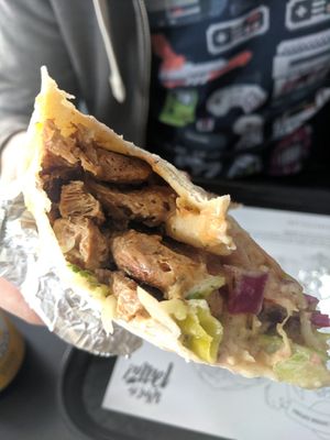 Doner kebab at What The Pitta in Brighton
