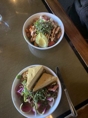 Cauliflower bowl with Tofu and Buddha with avocado #Veganuary at Kitchen428 Restaurant and Mojo's Lounge in Woodland