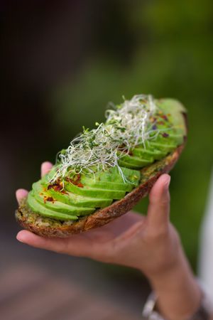 Avocado+pesto toast (the best sourdough bread in tijuana) at Gardeno in Tijuana