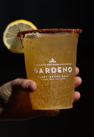 Kombuchela! (Piña picante kombucha) at Gardeno in Tijuana