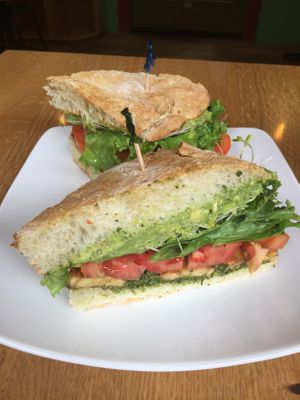 Best darn sandwich at Karma Café in Asheville