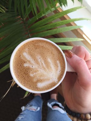 Latte!  at Karma Café in Asheville