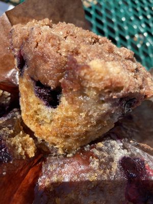 Blueberry muffin  at Karma Café in Asheville