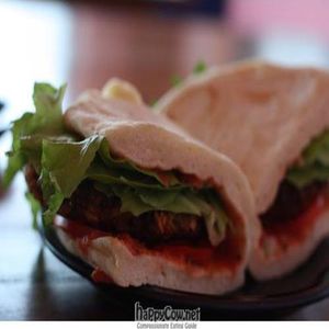 Ferderfer Burger at KhanaNirvana Community Cafe in Dharamshala