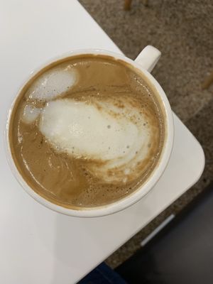 Vanilla latte at The Bread Blue - Seocho in Seoul