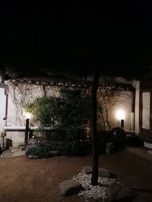 The back yard at Traditional Tea House Insadong (전통 찻집 인사동) in Seoul