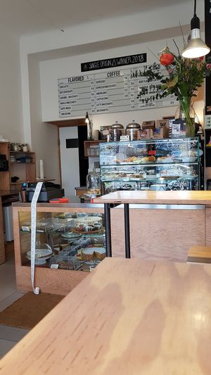 Inside at Orange Coffee in Berlin