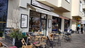 Outside at Orange Coffee in Berlin