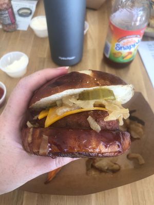 Texas burger. Drool.  at Veg Eats Foods  in Delray Beach