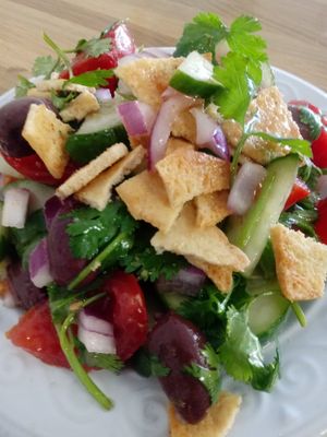 Fatoush at Veg Eats Foods  in Delray Beach