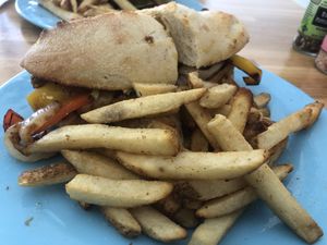 Vegan Sausage Sandwich at Veg Eats Foods  in Delray Beach