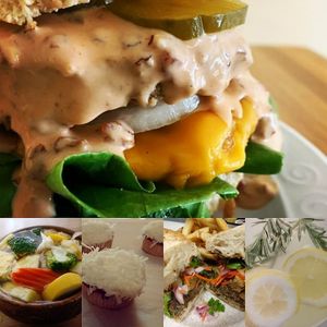 Lunch!!! Smash burger!  at Veg Eats Foods  in Delray Beach