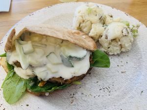 Best vegan burger in town ... at Veg Eats Foods  in Delray Beach