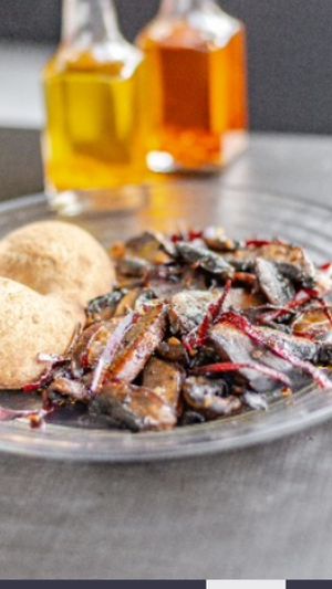 PORTOBELLO AL AJILLO at Reja Café in Cuernavaca