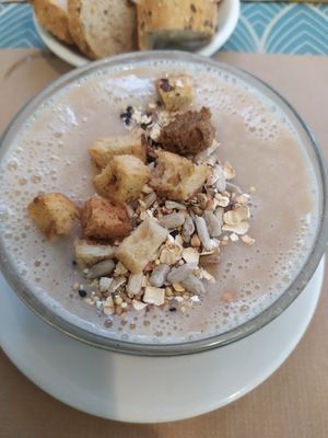 Crema de castañas at La Riera in Barcelona