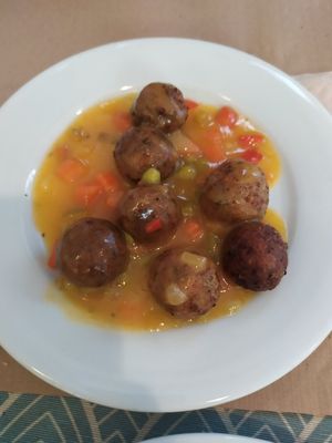 Albondigas at La Riera in Barcelona