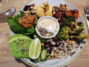 Bang bang bowl at Soul Food Kitchen in Glasgow