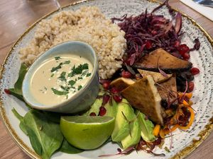 Nourished bowl  at Soul Food Kitchen in Glasgow