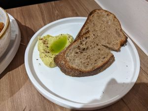 Avocado butter and toast at Soul Food Kitchen in Glasgow