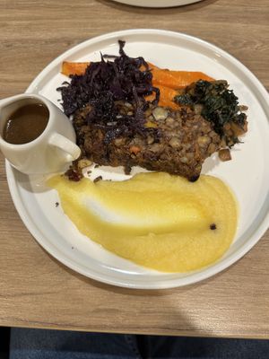 Festive nut roast   at Soul Food Kitchen in Glasgow