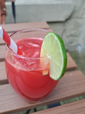 Watermelon fresh pressed juice - I definitely had the holiday vibe drinking this at Soul Food Kitchen in Glasgow