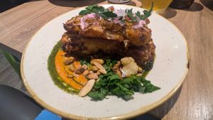 Cauliflower steak at Soul Food Kitchen in Glasgow