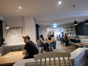 Indoor seating at Soul Food Kitchen in Glasgow