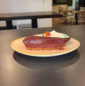 Our new Chocolate Torte (served with a light whipped cream) at Soul Food Kitchen in Glasgow