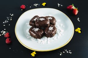 Our raw Bountty Bars  at Soul Food Kitchen in Glasgow