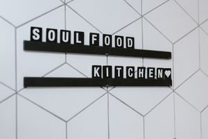 soul food kitchen sign at Soul Food Kitchen in Glasgow