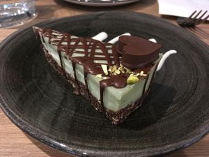 Mint chocolate cheesecake  at Soul Food Kitchen in Glasgow