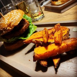 Burger at Soul Food Kitchen in Glasgow