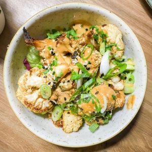 sticky peanut cauliflower at Soul Food Kitchen in Glasgow