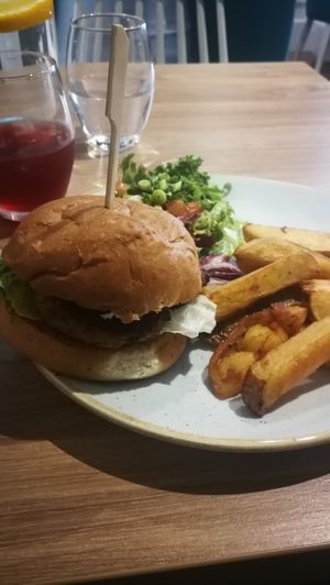 Tasty Soul burger at Soul Food Kitchen in Glasgow