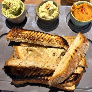 Hummus starter at Soul Food Kitchen in Glasgow