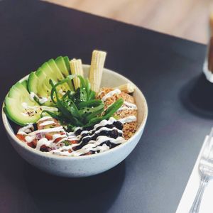 Raw Mexican Bowl at Soul Food Kitchen in Glasgow