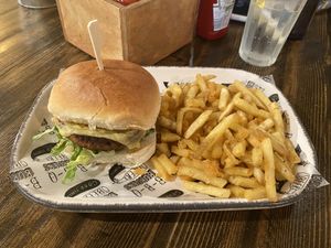 Burger at HUB St Ives in St Ives