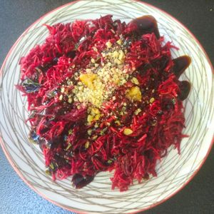 Raw Beetroot Salad at Tarantula in Thessaloniki