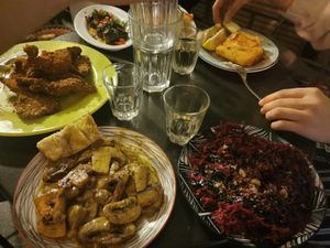 Variety of food at Tarantula in Thessaloniki