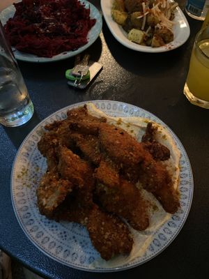 mushroom nuggets  at Tarantula in Thessaloniki