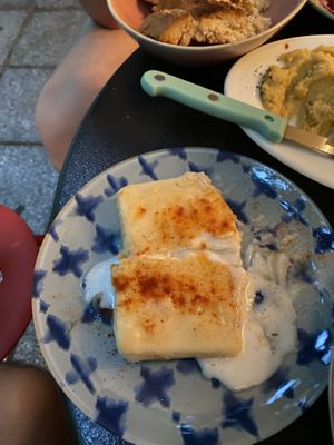 fried feta - so good  at Tarantula in Thessaloniki