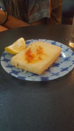 Fried feta at Tarantula in Thessaloniki