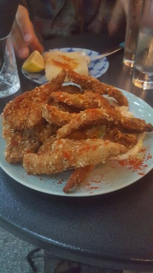 Mushroom nuggets at Tarantula in Thessaloniki