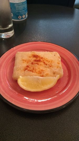 Vegan fried feta at Tarantula in Thessaloniki