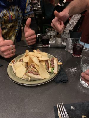 Club sandwich   at Tarantula in Thessaloniki